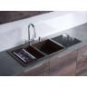 Мойка OMOIKIRI BOSEN 80-2-PL Tetogranit/платина 4993843