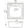 Комплект OMOIKIRI SARU 50-IN + Смеситель OMOIKIRI SHINAGAWA-BN 7395.4230