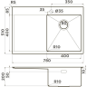 Мойка OMOIKIRI AKISAME 78-LG-R нерж.сталь/светлое золото 4973086