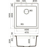 Мойка OMOIKIRI BOSEN 47-PL Tetogranit/платина 4993591