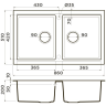Мойка OMOIKIRI TEDORI 86-2-DC Tetogranit/темный шоколад 4993928