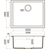 Мойка OMOIKIRI YAMAKAWA 55T-U/I-WH Tetogranit/белый 4993431