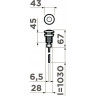 Пневматическая кнопка для измельчителя OMOIKIRI SW-01-GB 4996049
